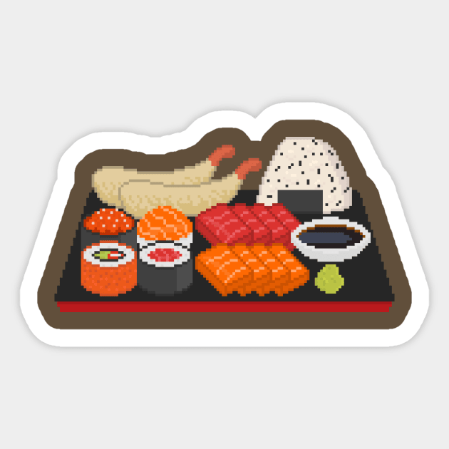 Pixely Japanese Meal Sticker by Caloy